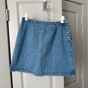 GAP Vintage Denim Skirt with Button Detail